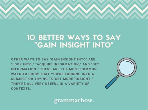Showing great insight .